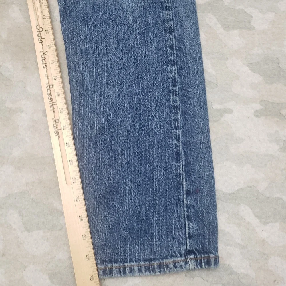 Levis 505 Jeans Mens 38x32 Blue Straight Leg‎ Pockets Denim Medium Wash